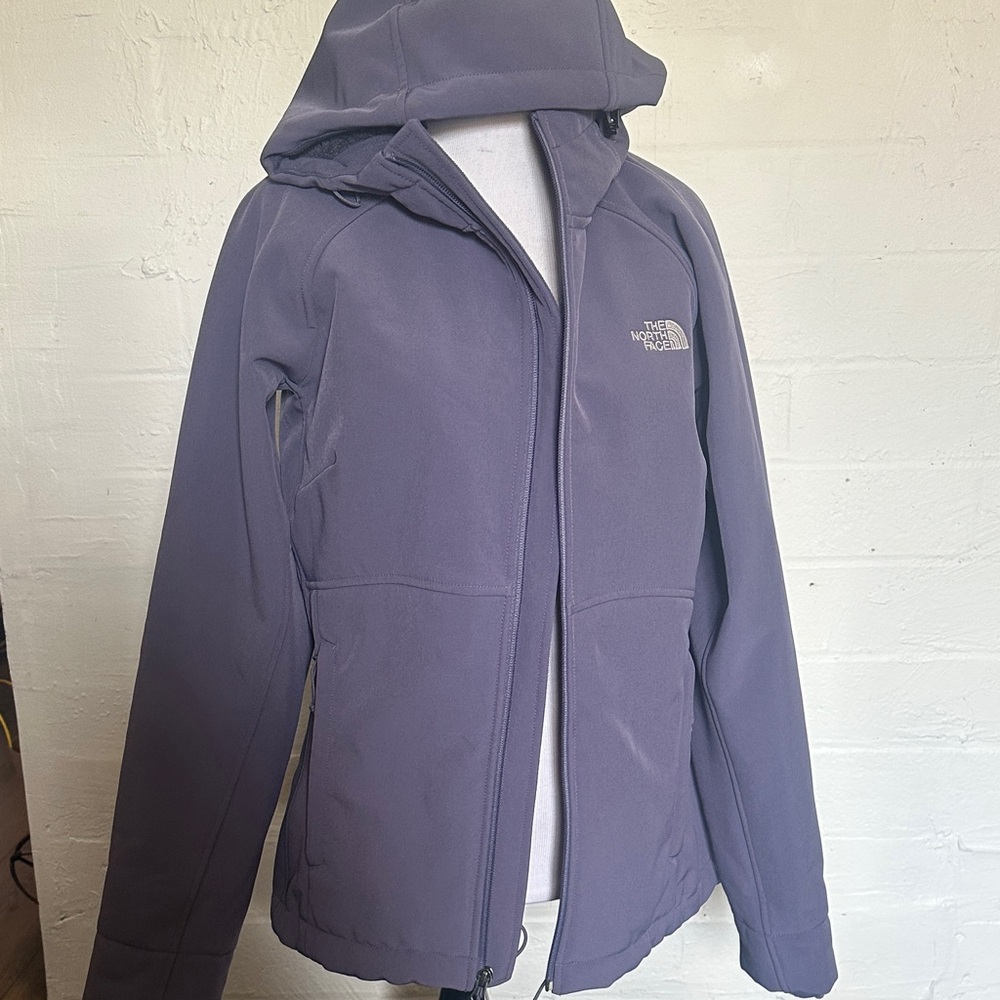 The North Face Hooded Softshell Jacket in Dusty Purple
